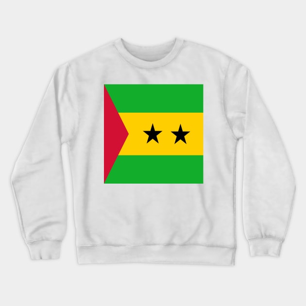 Sao Tome and Principe flag Crewneck Sweatshirt by flag for all